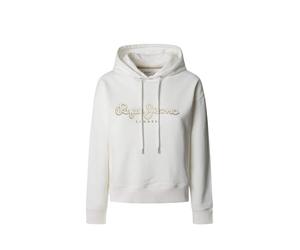 Pepe Jeans Maddy Hoodie Maillot de survêtement, Blanc, XL Femme