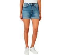 Pepe Jeans Marie Court Short en Jean, Bleu (Denim-HQ5), 26W Femme