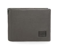 Pepe Jeans Marshal Portefeuilles et Porte-Monnaie en Cuir de Vachette Noir, Marron, Bleu et Gris, Gris, Talla única, Portefeuille