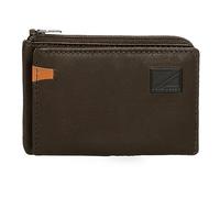 Pepe Jeans Marshal Portefeuilles et Porte-Monnaie en Cuir de Vachette Noir, Marron, Bleu et Gris, Marron, Talla única, Porte-Cartes
