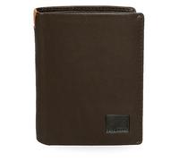 Pepe Jeans Marshal Portefeuilles et Porte-Monnaie en Cuir de Vachette Noir, Marron, Bleu et Gris, Marron, Talla única, Portefeuille