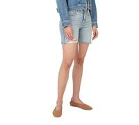 Pepe Jeans Mary Destroy Regular Fit High Waist Denim Shorts Bleu 24 Femme