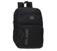 Pepe Jeans Matlock Sac à Dos pour Ordinateur Portable 13,3 Pouces Noir 25 x 37 x 12 cm Cuir synthétique et Polyester by Joumma Bags