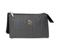 Pepe Jeans Megan Porte-Monnaie Trois Compartiments Noir 17,5x9,5x2 cm Cuir synthétique, Noir, Talla única, Porte-Monnaie à Trois Compartiments