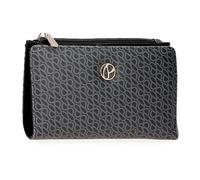 Pepe Jeans Megan Portefeuille avec Porte-Cartes Noir 17x10x2 cm Cuir synthétique, Noir, Talla única, Portefeuille avec Porte-Cartes