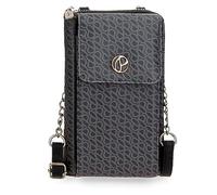 Pepe Jeans Megan Sac Messenger Petit Noir 11x20x4 cm Fausse Fourrure, Noir, Talla única, Petit Sac à bandoulière