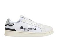 Pepe Jeans Milton Baskets en Maille pour Femme, Blanc, 36 EU