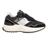 PEPE JEANS Mixte Kimi Land Sneaker, Black, 37 EU