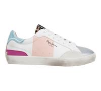 PEPE JEANS Mixte Lane Band G Sneaker, Silver, 38 EU