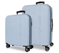Pepe Jeans Montana Ensemble de valises Bleues 55/68 cm Rigide ABS Fermeture TSA intégrée 109 L 6,9 kg Extensible Bagage à Main