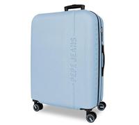 Pepe Jeans Montana Valise Moyenne Bleue 48 x 68 x 27 cm Rigide ABS Fermeture TSA intégrée 72 l 4,14 kg