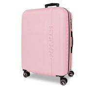 Pepe Jeans Montana Valise Moyenne Rose 48 x 68 x 27 cm Rigide ABS Fermeture TSA intégrée 72 l 4,14 kg