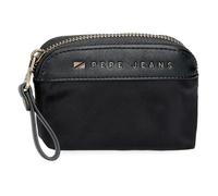 Pepe Jeans Morgan Porte-Monnaie Noir 11,5 x 8,5 x 1,5 cm Polyester et PU by Joumma Bags, Noir, Talla única, Porte-Monnaie