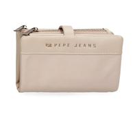 Pepe Jeans Morgan Portefeuille avec Porte-Cartes Beige 14,5 x 9 x 2 cm Polyester et PU by Joumma Bags, Beige, Talla única, Portefeuille avec Porte-Cartes