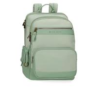 Pepe Jeans Morgan Sac à Dos pour Ordinateur Portable 15,6 Pouces Vert 29 x 41 x 14 cm Polyester avec détails en Cuir synthétique 17,22 l by Joumma Bags, Vert, Talla única, Sac à Dos pour Ordinateur