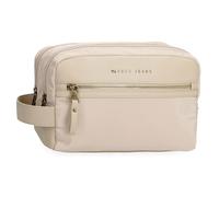 Pepe jeans Morgan Trousse Beige 26 x 16 x 12 cm Polyester et PU by Joumma Bags, Beige, Talla única, Trousse de Toilette