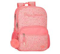 Pepe Jeans Nahid Sac à dos scolaire double compartiment rose 30 x 40 x 12 cm Polyester by Joumma Bags, rose, 30x40x12 cms, Sac à dos scolaire double compartiment