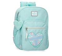 Pepe Jeans Nerea Sac à dos double compartiment Bleu 30x40x13 cms Polyester 15,6L