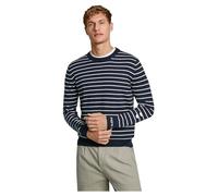 Pepe Jeans New Andre Stripes Tricots, Bleu (Dulwich Blue), S Homme