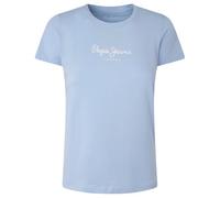 Pepe Jeans New Virginia SS N T-Shirt, Bleu (Bay Blue), XS Femme