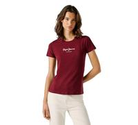 Pepe Jeans New Virginia SS N T-Shirt, Rouge (Lotus Red), Large Femmes