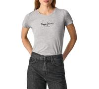 T-shirt Pepe Jeans New Virginia Slim manche courte gris clair femme - M