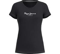 Pepe Jeans New Virginia Short Sleeve T-shirt Noir XL Femme