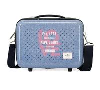 Pepe Jeans Noni Denim Nececer Adaptable Multicolore 29 x 21 x 15 cm Rigide ABS 9,14 L 0,6 kg by Joumma Bags, Multicolore, Nécecer Adaptable