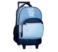 Pepe Jeans Noni Denim Sac à Dos Compact 2 Roues Bleu 32 x 43 x 21 cm Polyester by Joumma Bags, Bleu, Talla única, Sac à Dos Compact 2 Roues