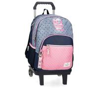 Pepe Jeans Noni Denim Sac à Dos Double Compartiment avec Chariot Multicolore 32 x 44 x 22 cm Polyester 25,81 L by Joumma Bags, Multicolore, Sac à Dos Double Compartiment avec Chariot