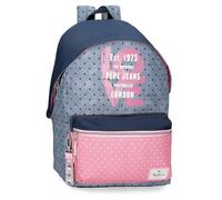 Pepe Jeans Noni Denim Sac à Dos Scolaire Adaptable au Chariot Multicolore 31 x 42 x 17,5 cm Polyester 22,79 L by Joumma Bags, Multicolore, Sac à Dos Scolaire Adaptable au Chariot