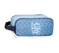 Pepe Jeans Noni Denim Trousse Triple Bleue 22 x 10 x 9 cm Polyester by Joumma Bags, Bleu, Talla única, Trousse Triple
