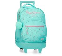 Pepe Jeans Nora Sac à Dos pour Ordinateur Portable 15,6" Compact Bleu 32 x 43 x 21 cm Polyester by Joumma Bags