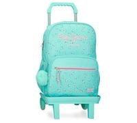 Pepe Jeans Nora Sac à Dos Scolaire avec Chariot Bleu 30 x 39 x 12 cm Polyester by Joumma Bags