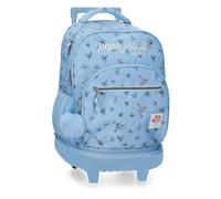 Pepe Jeans Olivia Sac à dos compact 2 roues Bleu clair 32 x 43 x 21 cm Polyester 29 L by Joumma Bags