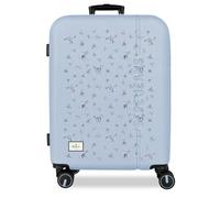 Pepe Jeans Olivia Valise Moyenne Bleue Claire 48 x 68 x 27 cm Rigide ABS Fermeture à Combinaison intégrée 72 L 3,48 kg 4 Roues Doubles Bagage à Main by Joumma Bags