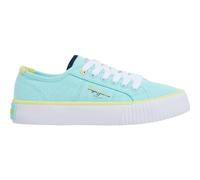 Pepe Jeans Ottis Basic G, Baskets Fille, Bleu (Pearl Blue), 13.5