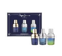 Pepe Jeans Parfum Homme Coffret 3 Pièces | Coffret Cadeau, Eau de Parfum 15ml Life Is Now, Cocktail Edition, Celebrate, Miniature Set Fragrance
