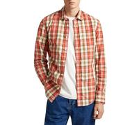 Pepe Jeans Peterson Long Sleeve Shirt Orange L Homme