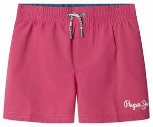 Pepe Jeans PJ Solid Swimshort Shorts, Rose (Rose Vif), 8 Ans Garçon