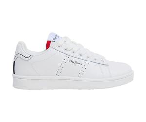 Pepe Jeans Player Basic B, Baskets Garçon, Blanc (Blanc), 2.5