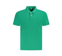Pepe Jeans - Polo en Coton Vert avec Logo Brodé - Homme - Tops - Vert - Taille: S