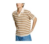 Pepe Jeans - Polo en Tricot à Rayures - Homme - Tops - Beige - Taille: L