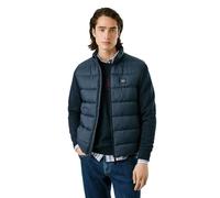 Pepe Jeans Puffer Gillet Veste, Bleu (Dulwich Blue), L Homme