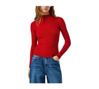 Pepe Jeans - Pull côtelé Carla Perkins - Femme - Pulls - Rouge - Taille: 38 FR
