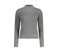 Pepe Jeans - Pull en maille à col montant - Femme - Pulls - Gris - Taille: 42 FR