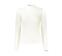Pepe Jeans - Pull en maille de coton avec détails côtelés - Femme - Pulls - Blanc - Taille: 42 FR