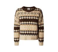 Pepe Jeans Pull-over 'Celestine' beige / turquoise / chocolat / cappuccino, Taille XS