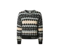 Pepe Jeans Pull-over 'Celestine' crème / gris clair / gris foncé / noir, Taille M