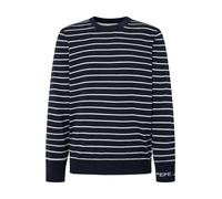 Pepe Jeans Pull-over 'NEW ANDRE' bleu foncé / blanc, Taille S